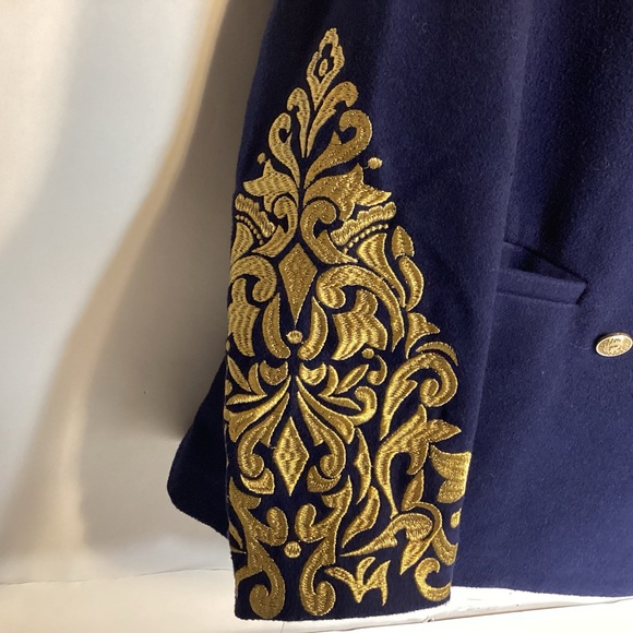 Wonder Women’s embroidered military style double breasted jacket size 10 - Picture 3 of 13